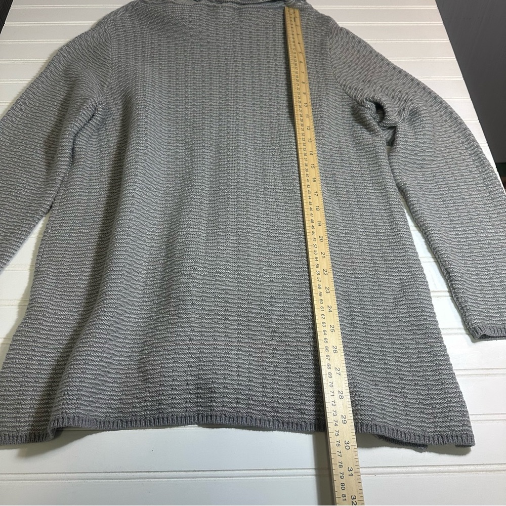 Coldwater Creek gray cowl neck sweater women’s XL - Picture 6 of 9